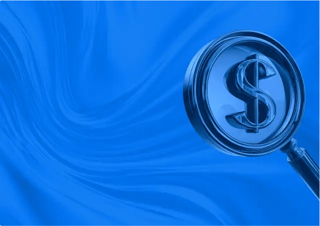 Icône 3D représentant le métier finance et contrôle de gestion