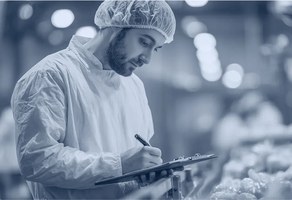 Photo d'un professionnel en industrie agroalimentaire
