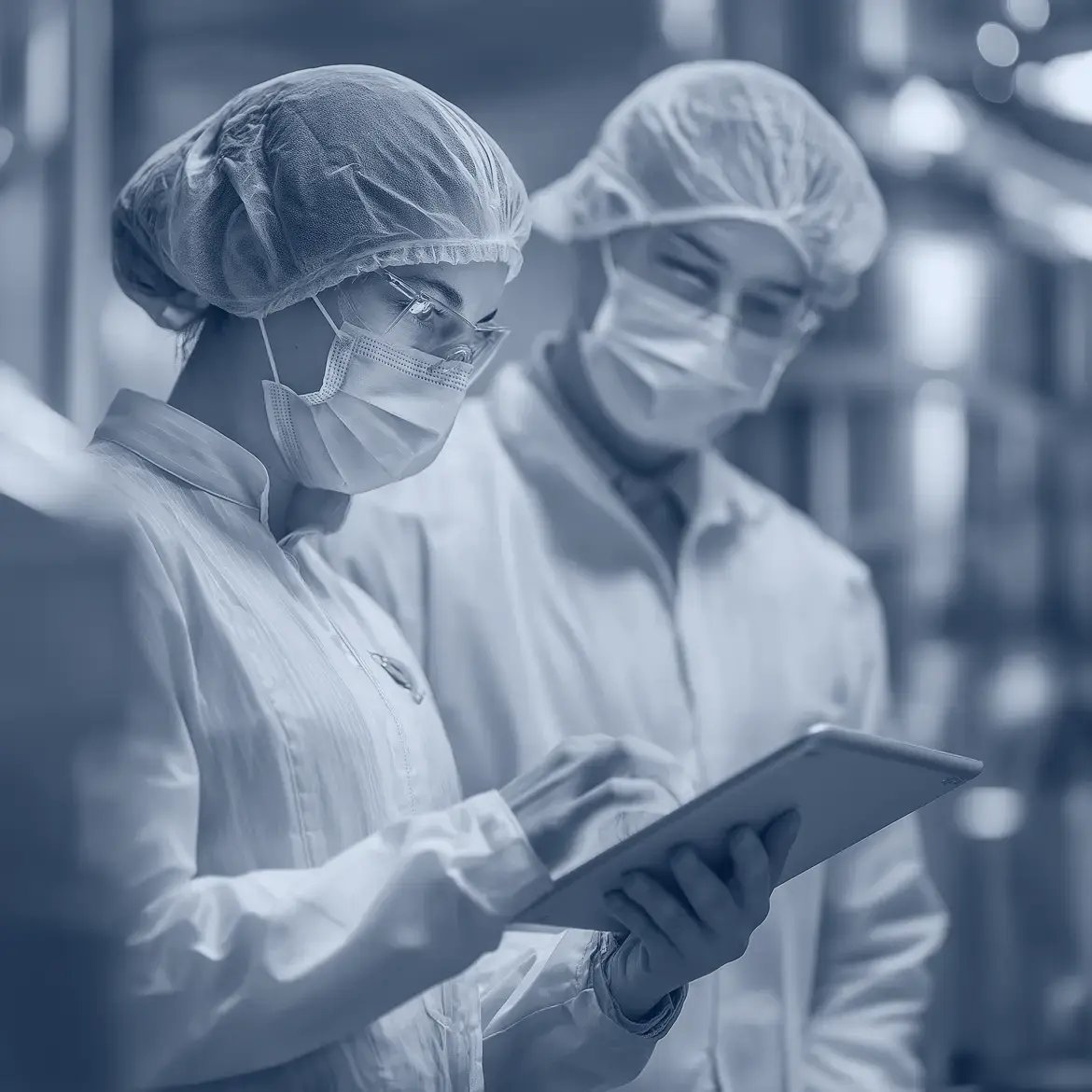 Un professionnel du secteur pharmaceutique dans un laboratoire
