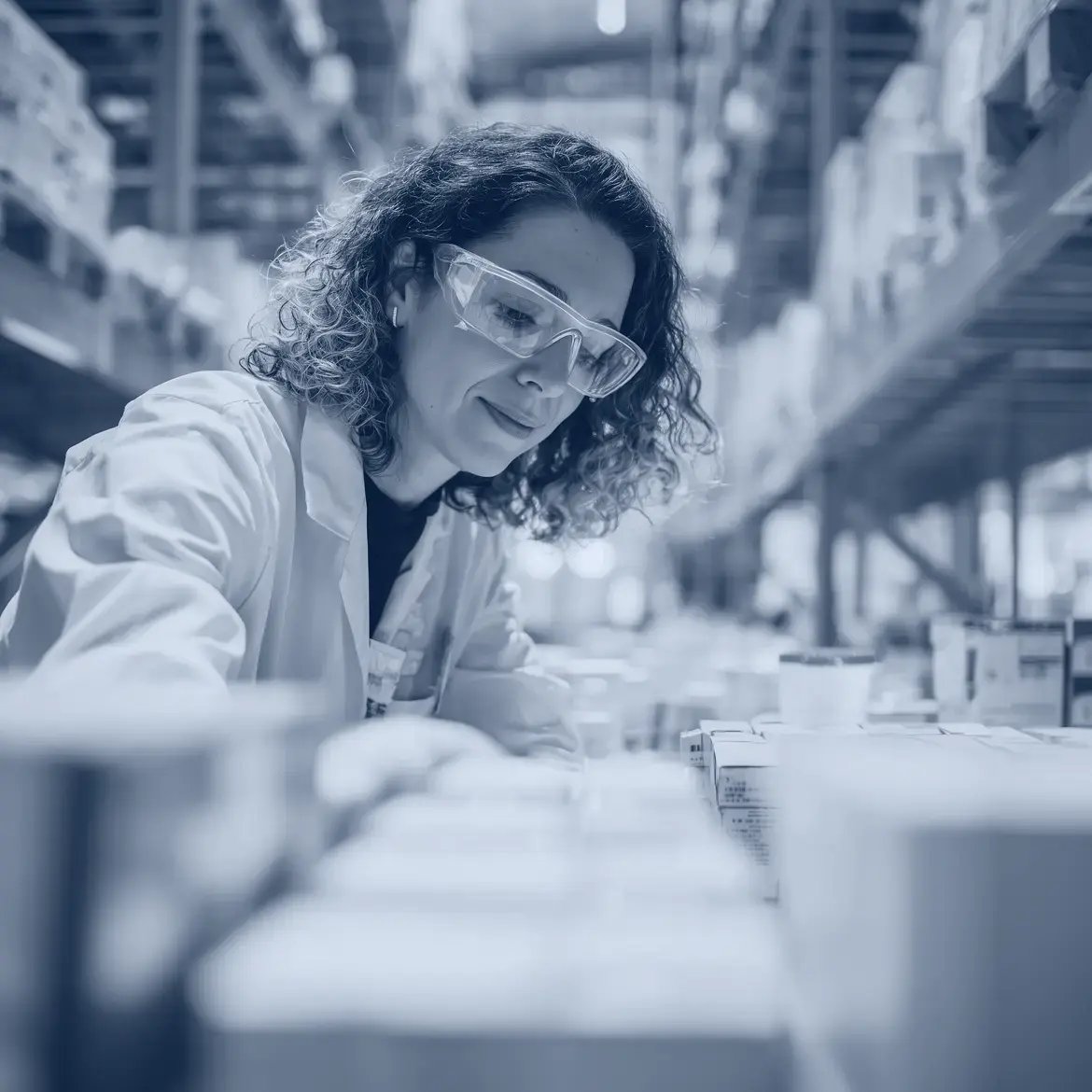 Une femme professionnelle du secteur pharmaceutique